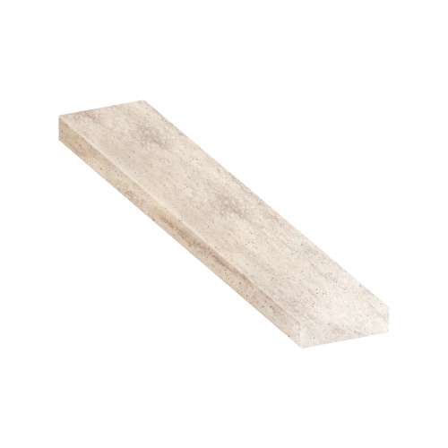 ASB7212-185 72-in x 12-in x 4-in Solid Surface Adjustable Shower Bench, Creme Carmel
