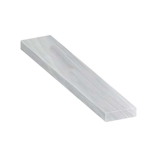 ASB7212-186 72-in x 12-in x 4-in Solid Surface Adjustable Shower Bench, Glacier Grey