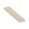 ASB7212-28 72-in x 12-in x 4-in Solid Surface Adjustable Shower Bench, Cashew