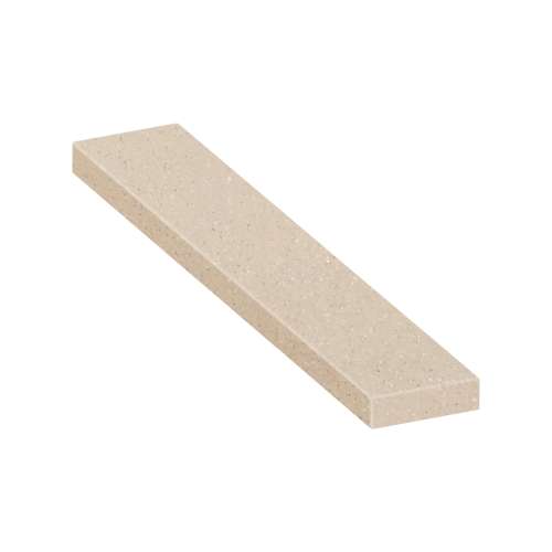 ASB7212-28 72-in x 12-in x 4-in Solid Surface Adjustable Shower Bench, Cashew