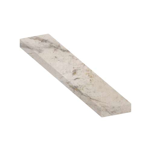 ASB7212-48 72-in x 12-in x 4-in Solid Surface Adjustable Shower Bench, Biscotti Marble