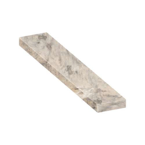 ASB7212-49 72-in x 12-in x 4-in Solid Surface Adjustable Shower Bench, Sand Creme