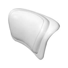 BP127 12-in x 3-in x 7-in Spa Polyurethane Bathtub Pillow, White