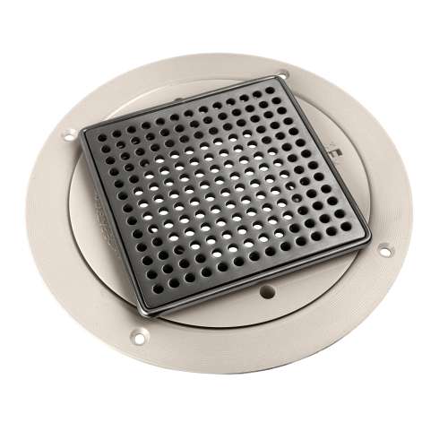 TCD1250-BS Tile-In Shower Drain With Pinhole Pattern, Brushed Stainless