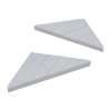 9-in x 9-in x 1-in Solid Surface Corner Shelf With Brackets (Set of 2), Arctic Etch, CSB99PR-71