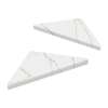 9-in x 9-in x 1-in Solid Surface Corner Shelf With Brackets (Set of 2), Gilded Stream, CSB99PR-72
