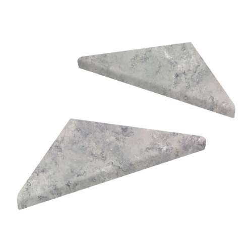 9-in x 9-in x 1-in Solid Surface Corner Shelf With Brackets (Set of 2), Stone Hearth, CSB99PR-74