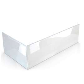 CZE6731-2-01 Zen 67-in x 32-in x 23-in Solid Surface Two-Sided Cabinet Console, White