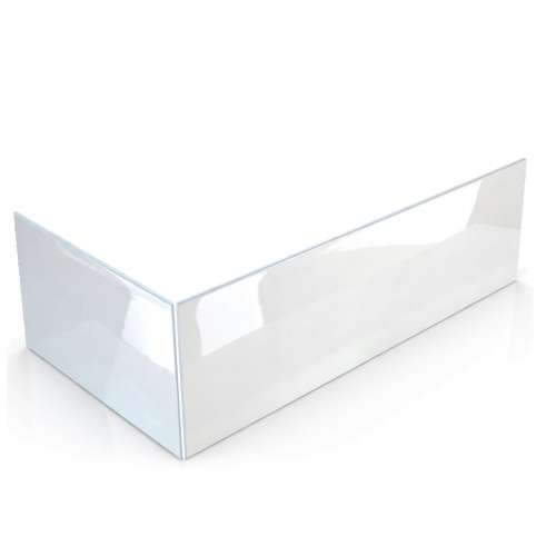 CZE6731-2-01 Zen 67-in x 32-in x 23-in Solid Surface Two-Sided Cabinet Console, White