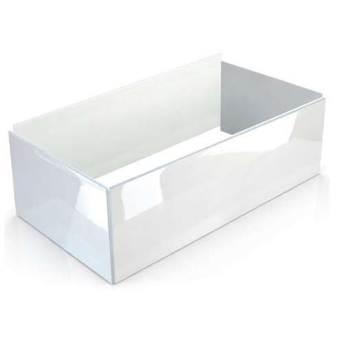 CZE6731-4-01 Zen 67-in x 32-in x 23-in Solid Surface Four-Sided Cabinet Console, White