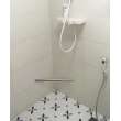 FR13-PC 13.375-in x 1-in Shower Footrest With Rubber Rings, Polished Chrome