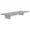 11-in x 4-in x 2-in Solid Surface Grab Bar Shelf, Stone Hearth, GBS114-TZ-74