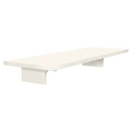 11-in x 4-in x 2-in Solid Surface Grab Bar Shelf, Cameo/Biscuit, GBS114-TZ-02
