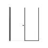 LSDF607006C-MB Lyna 60-in x 70-in Pivot Shower Door And Fixed Panel With 1/4-in Clear Glass And Double-Sided Knob Handles, Matte Black