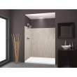 LWK603672-185 Lusso 60-in x 36-in x 72-in Glue to Wall 3-Piece Shower Wall Kit, Creme Carmel