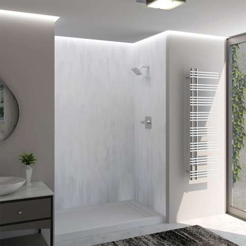 LWK603696-190 Lusso 60-in x 36-in x 96-in Glue to Wall 3-Piece Shower Wall Kit, Bellanca