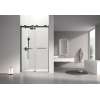 OBPT488008C-MB Olenna 48-in x 80-in Bypass Shower Door With 5/16-in Clear Glass And Riley Handles, Matte Black