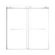 OBPT606208C-PC Olenna 60-in x 62-in Bypass Shower Door With 5/16-in Clear Glass And Riley Handles, Polished Chrome