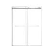 OBPT608008C-PC Olenna 60-in x 80-in Bypass Shower Door With 5/16-in Clear Glass And Riley Handles, Polished Chrome