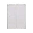 OBPT608009SP-BS Olenna 60-in x 80-in Bypass Shower Door With 11/32-in Silver Sparkling Glass And Riley Handles, Brushed Stainless