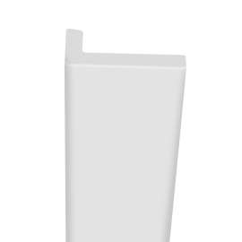 OTTK602-01 1-in x 2-in x 60-in Over-Tile Trim, White