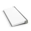 Preston flip-up fold-down ADA compliant padded shower seat in white and brushed stainless, 34 in. W x 15 in. D, by Transolid, PPS1534UP-01BS