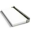 Preston flip-up fold-down ADA compliant padded shower seat in white and brushed stainless, 34 in. W x 15 in. D, by Transolid, PPS1534UP-01BS