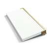 Preston flip-up fold-down ADA compliant padded shower seat in white and champagne bronze, 34 in. W x 15 in. D, by Transolid, PPS1534UP-01CB