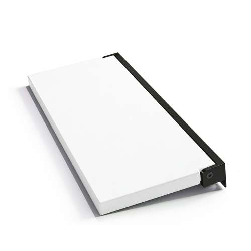 Preston flip-up fold-down ADA compliant padded shower seat in white and matte black, 34 in. W x 15 in. D, by Transolid, PPS1534UP-01MB