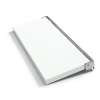 Preston flip-up fold-down ADA compliant padded shower seat in white and polished chrome, 34 in. W x 15 in. D, by Transolid, PPS1534UP-01PC