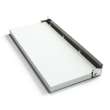 Preston flip-up fold-down ADA compliant padded shower seat in white and polished chrome, 34 in. W x 15 in. D, by Transolid, PPS1534UP-01PC