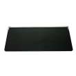 Preston flip-up fold-down ADA compliant padded shower seat in black and brushed stainless, 34 in. W x 15 in. D, by Transolid, PPS1534UP-09BS