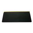 Preston flip-up fold-down ADA compliant padded shower seat in black and champagne bronze, 34 in. W x 15 in. D, by Transolid, PPS1534UP-09CB