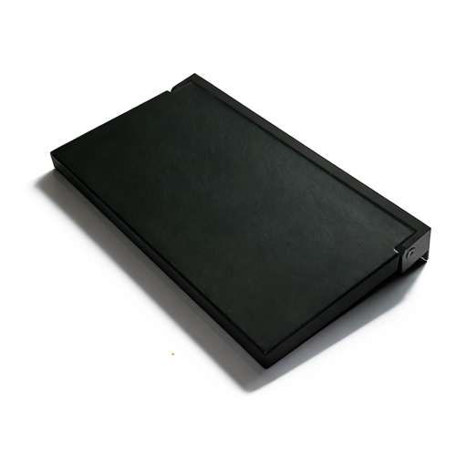 Preston flip-up fold-down ADA compliant padded shower seat in black and matte black, 34 in. W x 15 in. D, by Transolid, PPS1534UP-09MB