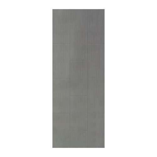 Prodigy 36-in x 96-in Glue to Wall Wall Panel, Dark Grey (12-in x 24-in Vertical Pattern), PW3696-240