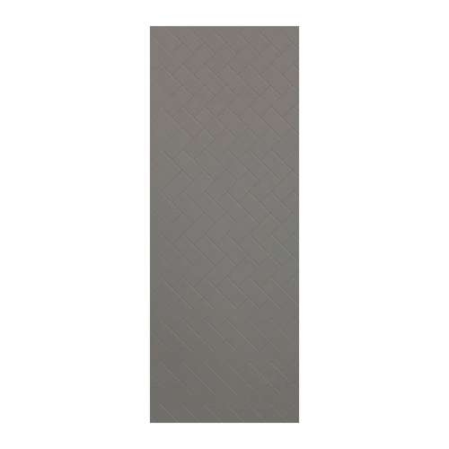Prodigy 36-in x 96-in Glue to Wall Wall Panel, Dark Grey (Textured Herringbone Pattern), PW3696-440