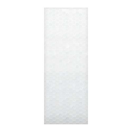 Prodigy 36-in x 96-in Glue to Wall Wall Panel, White (Glossy 3D Hexagon Pattern), PW3696-631