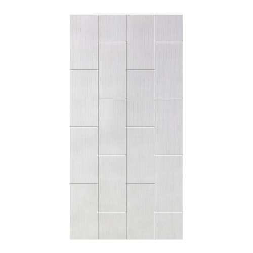 Prodigy 48-in x 96-in Glue to Wall Wall Panel, White (12-in x 24-in Vertical Pattern), PW4896-231