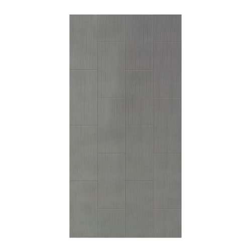 Prodigy 48-in x 96-in Glue to Wall Wall Panel, Dark Grey (12-in x 24-in Vertical Pattern), PW4896-240