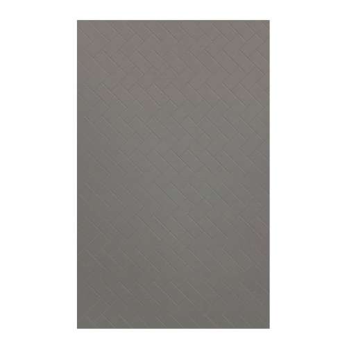 Prodigy 60-in x 96-in Glue to Wall Wall Panel, Dark Grey (Textured Herringbone Pattern), PW6096-440