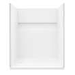 Transolid Ravena 60 x 30 in. SMC Alcove Shower Kit with Base, Left-Hand Drain, White, RFSK6030L-31
