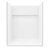 Transolid Ravena 60 x 32 in. SMC Alcove Shower Kit with Base, Left-Hand Drain, White, RFSK6032L-31