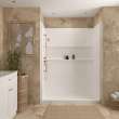 Transolid Ravena 60 x 32 in. SMC Alcove Shower Kit with Base, Left-Hand Drain, White, RFSK6032L-31