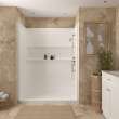 Transolid Ravena 60 x 32 in. SMC Alcove Shower Kit with Base, Right-Hand Drain, White, RFSK6032R-31