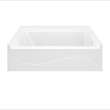 Transolid Ravena 60 x 30 x 17 in. SMC Alcove Bathtub, Right-Hand Drain, White, RTTR6030R-31