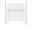 Transolid Ravena 60 x 30 x 60 in. 4-Piece SMC Subway Tile Shower Wall Kit, White, RWK603063-31