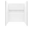 Transolid Ravena 60 x 32 x 60 in. 4-Piece SMC Subway Tile Shower Wall Kit, White, RWK603263-31