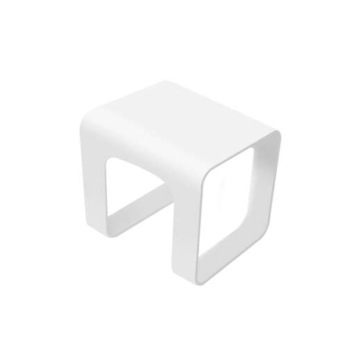 17.5-in Stand-Alone Solid Surface Shower Stool Seat, White, SASO161517-01
