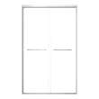 SBP487808C-BS Stratford 48-in x 78-in Bypass Shower Door With 5/16-in Clear Glass And Round Tube Handles, Brushed Stainless