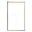 SBP487808C-CB Stratford 48-in x 78-in Bypass Shower Door With 5/16-in Clear Glass And Round Tube Handles, Champagne Bronze